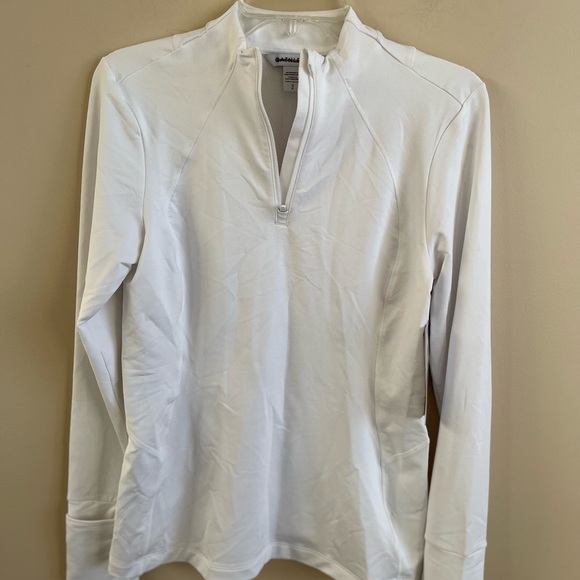 NWT-Athleta White Whistler Half Zip, Small - Picture 8 of 11